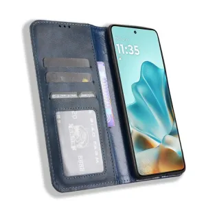 BUSINESS Peňaženkový kryt pre Motorola Edge 60 / Edge 60 Fusion modrý