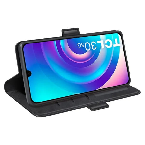 SIDE Peňaženkový obal TCL 30 / TCL 30+ čierny