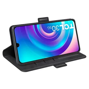 SIDE Peňaženkový obal TCL 30 / TCL 30+ čierny