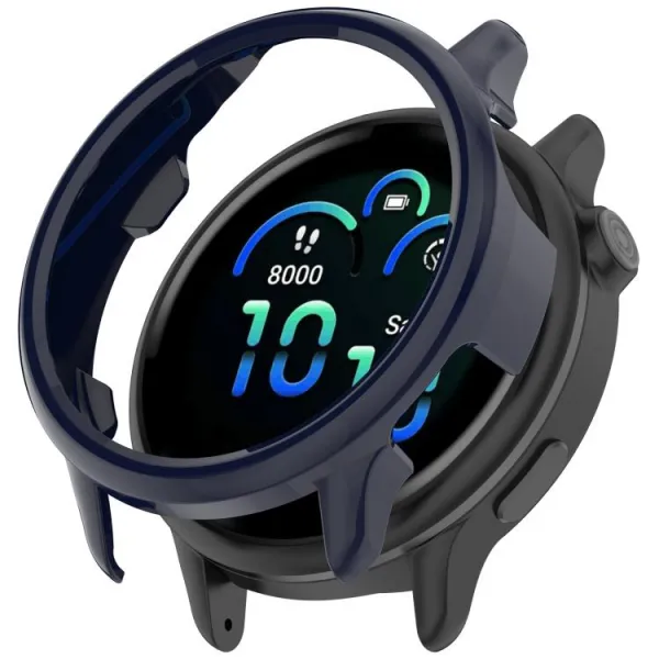 PC HALF COVER Plastový kryt Garmin Vivoactive 6 modrý