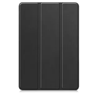 LEATHER Zaklápací kryt pre Samsung Galaxy Tab S10 FE+ čierny