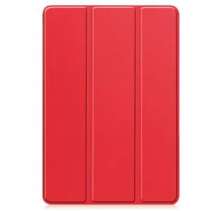 LEATHER Zaklápací kryt pre Samsung Galaxy Tab S10 FE+ červený