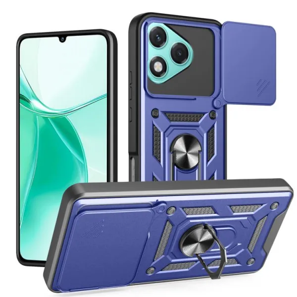 RING CAMERA Kryt s držiakom pre Honor 400 Lite 5G modrý