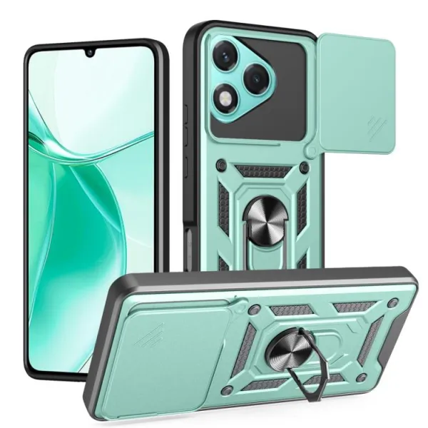 RING CAMERA Kryt s držiakom pre Honor 400 Lite 5G zelený