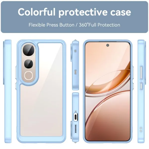 CRYSTAL Ochranný obal pre Vivo V50 Lite modrý