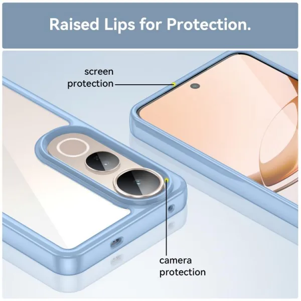 CRYSTAL Ochranný obal pre Vivo V50 Lite modrý