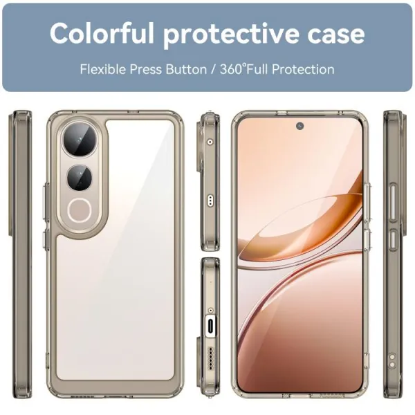 CRYSTAL Ochranný obal pre Vivo V50 Lite šedý