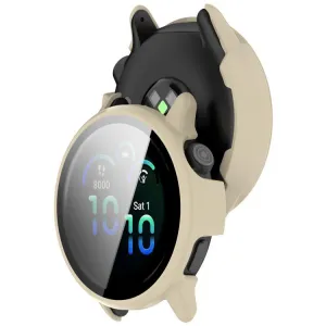 PC FULL COVER Plastový kryt so sklom pre Garmin Vivoactive 6 IVORY WHITE