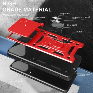 RING CAMERA Kryt s držiakom pre Honor 400 Lite 5G modrý