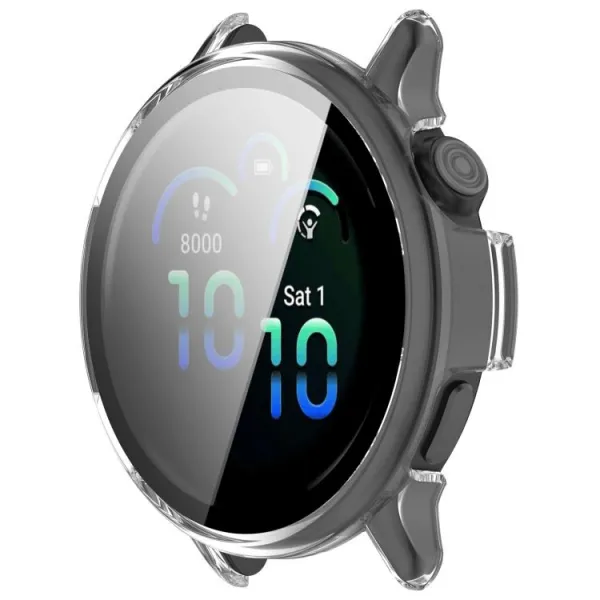 PC FULL COVER Plastový kryt so sklom pre Garmin Vivoactive 6 priehľadný