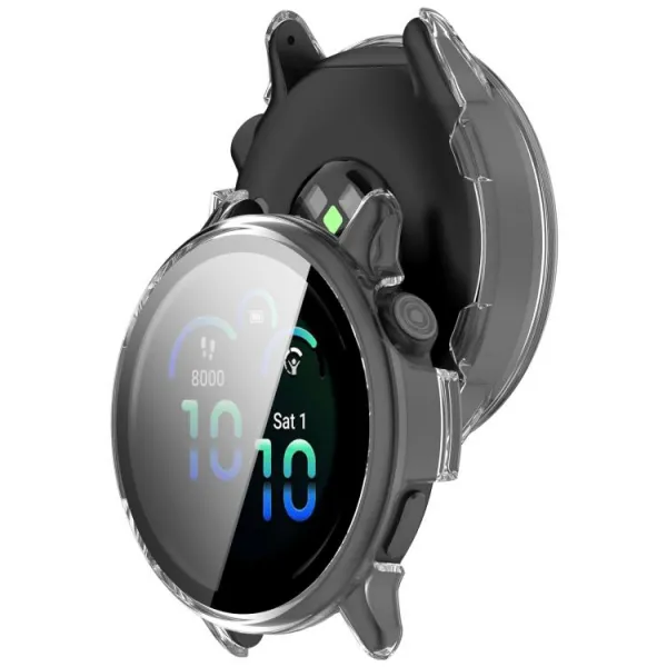 PC FULL COVER Plastový kryt so sklom pre Garmin Vivoactive 6 priehľadný
