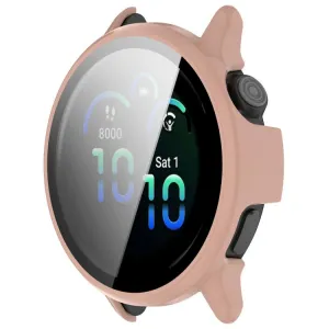 PC FULL COVER Plastový kryt so sklom pre Garmin Vivoactive 6 ružový