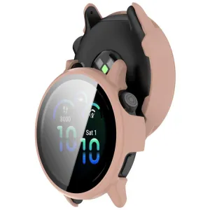 PC FULL COVER Plastový kryt so sklom pre Garmin Vivoactive 6 ružový