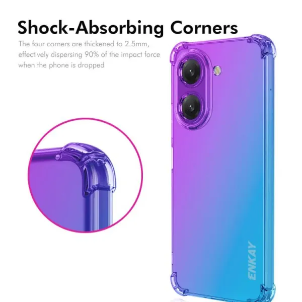 ENKAY GRADIENT Ochranný kryt pre Xiaomi Redmi A5 BLUE PINK
