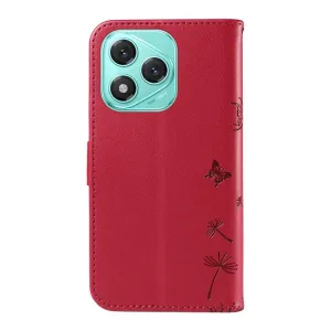 ART DANDELION Peňaženkové puzdro pre Honor 400 Lite 5G červené