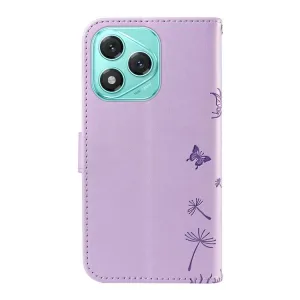 ART DANDELION Peňaženkové puzdro pre Honor 400 Lite 5G fialové