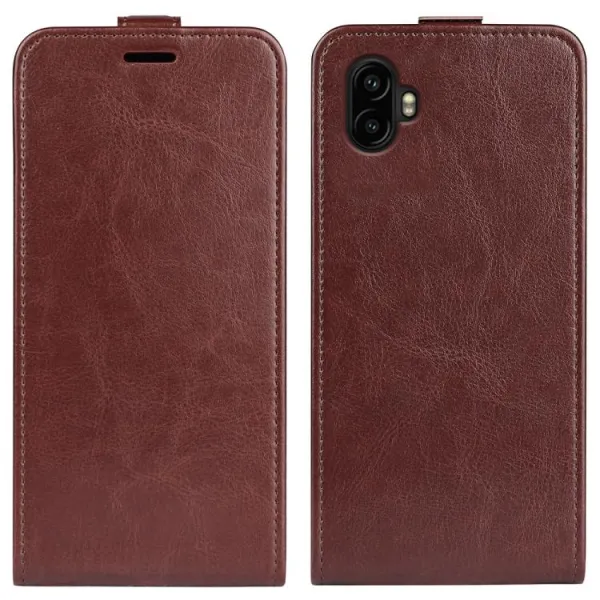Vyklápacie puzdro pre Samsung Galaxy Xcover 7 Pro hnedé