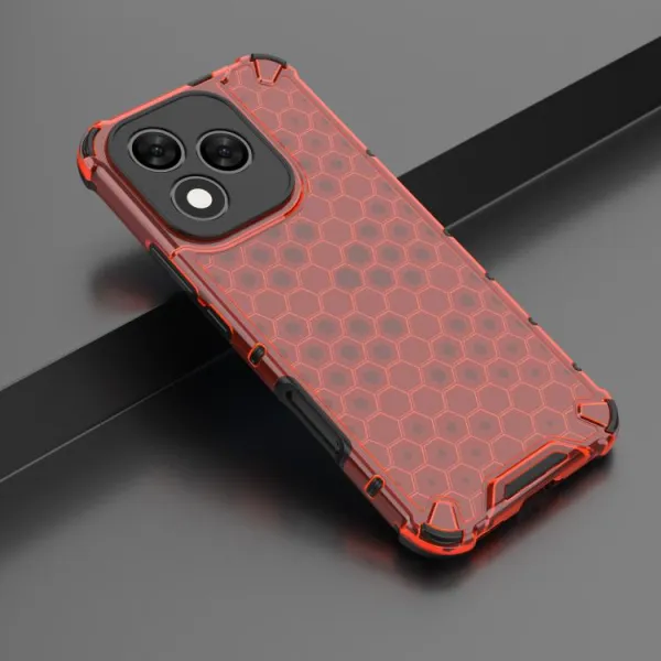 HONEYCOMB Ochranný kryt Honor 400 Lite 5G červený