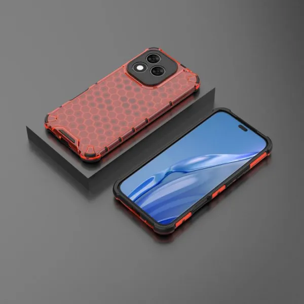 HONEYCOMB Ochranný kryt Honor 400 Lite 5G červený