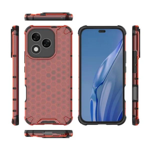 HONEYCOMB Ochranný kryt Honor 400 Lite 5G červený