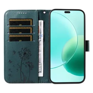 ART DANDELION Peňaženkové puzdro pre Honor 400 Lite 5G tmavozelené
