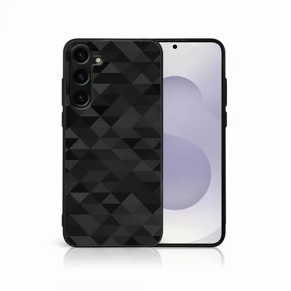 MY ART Ochranný kryt pre Samsung Galaxy S25 Plus 5G BLACK TRIANGLES (232)