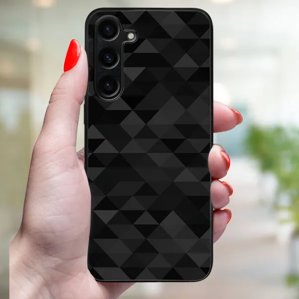 MY ART Ochranný kryt pre Samsung Galaxy S25 Plus 5G BLACK TRIANGLES (232)