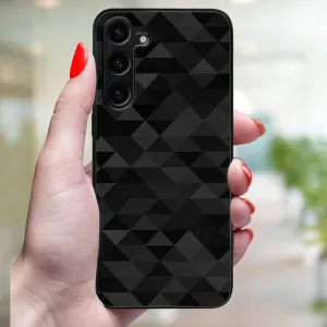 MY ART Ochranný kryt pre Samsung Galaxy S25 Plus 5G BLACK TRIANGLES (232)