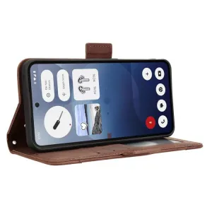 SLOT Peňaženkový obal pre Nothing Phone (3a) hnedý