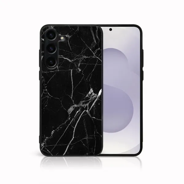 MY ART Ochranný kryt pre Samsung Galaxy S25 Plus 5G BLACK MARBLE (142)