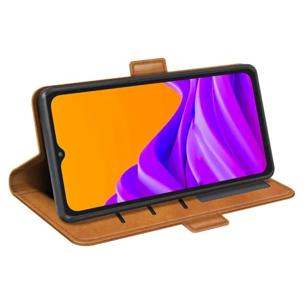 SIDE Peňaženkové puzdro pre Samsung Galaxy Xcover 7 Pro svetlohnedé