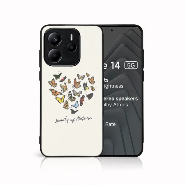 MY ART Ochranný kryt pre Xiaomi Redmi Note 14 5G BUTTERFLIES (240)