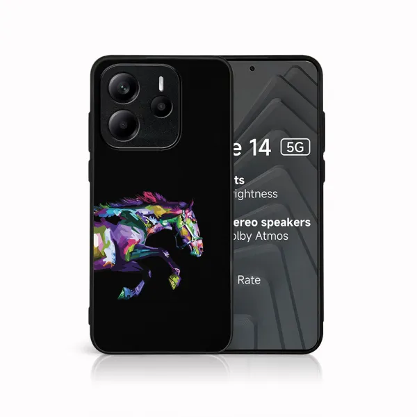 MY ART Ochranný kryt pre Xiaomi Redmi Note 14 5G HORSE (249)