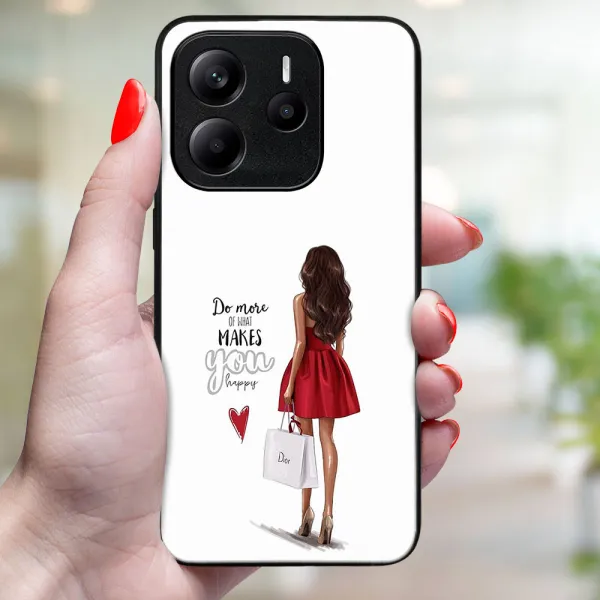 MY ART Ochranný kryt pre Xiaomi Redmi Note 14 5G RED DRESS (137)