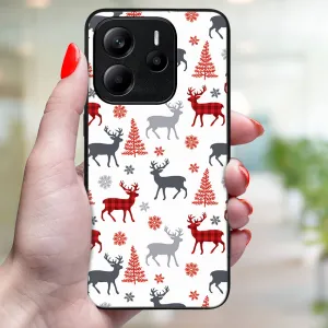 MY ART Kryt s vianočným dizajnom Xiaomi Redmi Note 14 5G DEER (068)