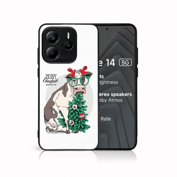 MY ART Kryt s vianočným dizajnom Xiaomi Redmi Note 14 5G MERRY CHRISTMAS (074)