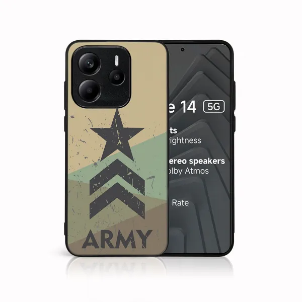 MY ART Ochranný kryt pre Xiaomi Redmi Note 14 5G ARMY (236)