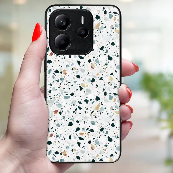 MY ART Ochranný kryt pre Xiaomi Redmi Note 14 5G GREY TERRAZZO (163)