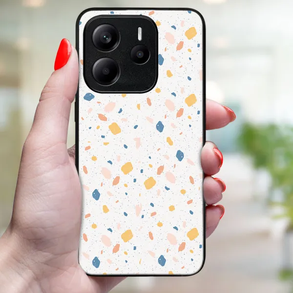 MY ART Ochranný kryt pre Xiaomi Redmi Note 14 5G ORANGE TERRAZZO (165)