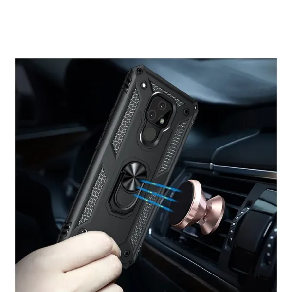RING Ochranný obal pre Motorola Moto E7 čierny