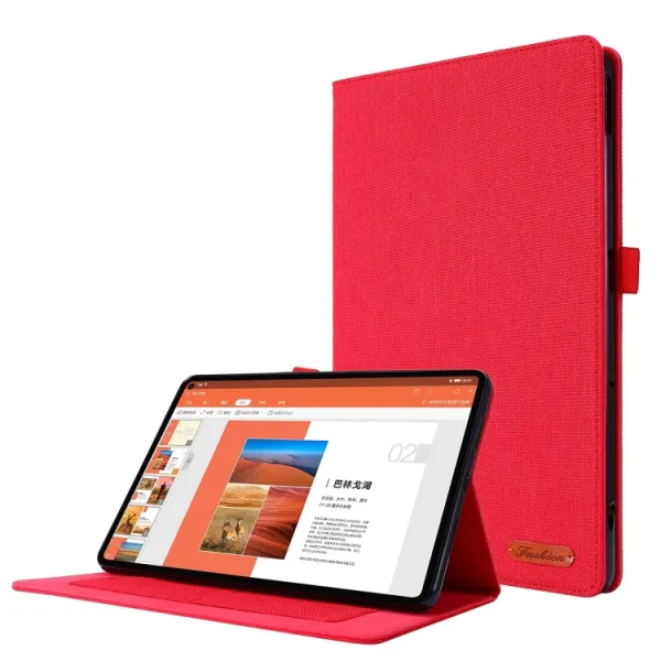 FABRIC Zaklápací kryt pre Huawei MatePad SE 11 2024 červený