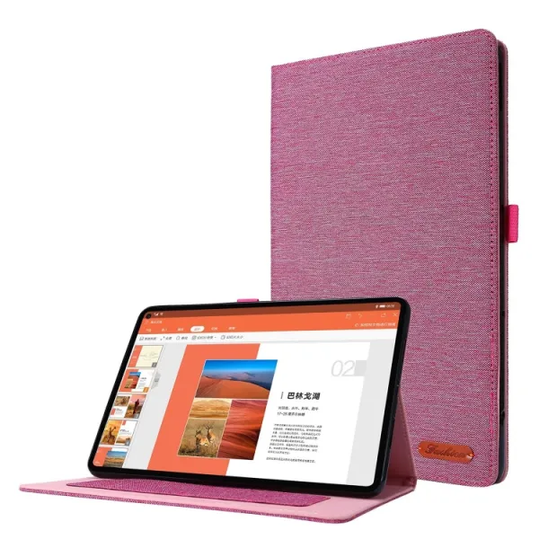 FABRIC Zaklápací kryt pre Huawei MatePad SE 11 2024 ružový