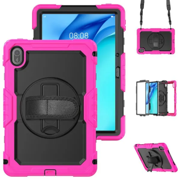 SOLID 360 Odolný obal pre Huawei MatePad SE 11 2024 ružový