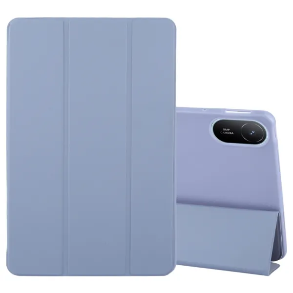 LEATHER Zaklápací kryt pre Huawei MatePad SE 11 2024 fialový