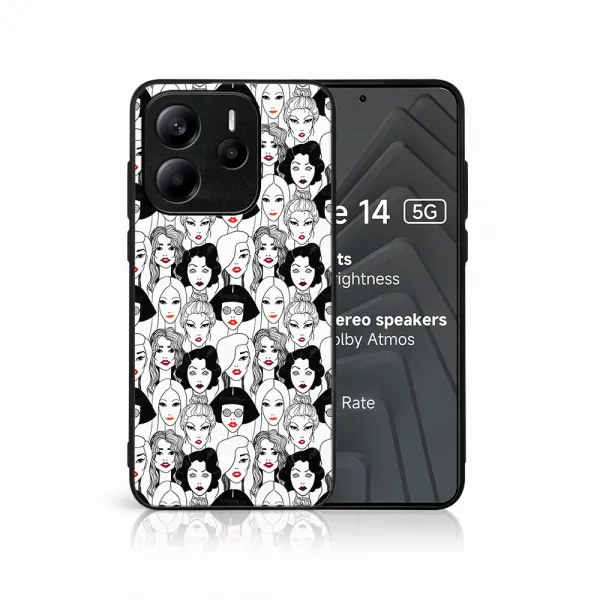 MY ART Ochranný kryt pre Xiaomi Redmi Note 14 5G LIPSTICK (174)
