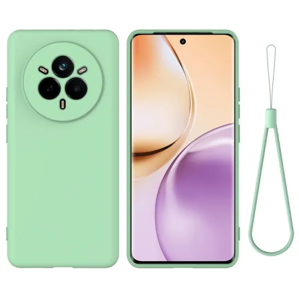 RUBBER Ochranný kryt pre Realme 14 Pro+ 5G zelený