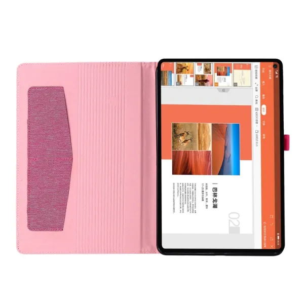 FABRIC Zaklápací kryt pre Huawei MatePad SE 11 2024 ružový