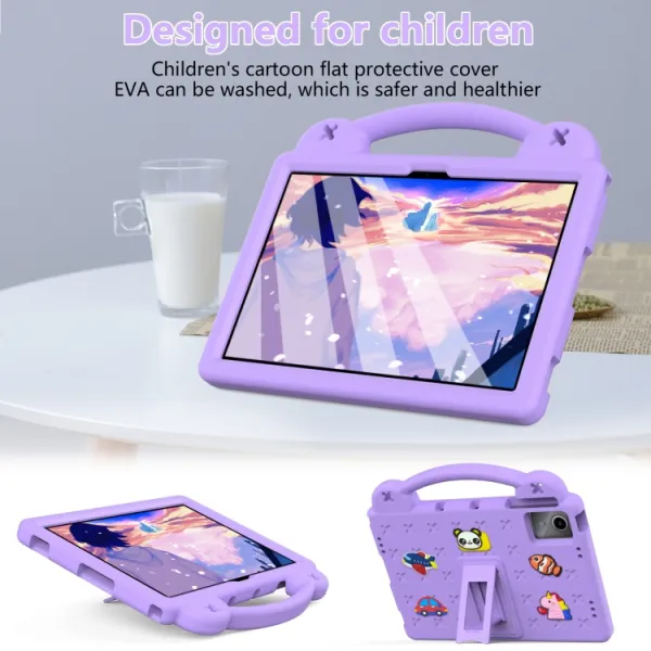 FANY Detský kryt na tablet pre Huawei MatePad SE 11 2024 fialový