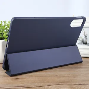 LEATHER Zaklápací kryt pre Huawei MatePad SE 11 2024 tmavomodrý