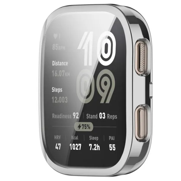 TPU FULL COVER Kryt pre Amazfit Bip 6 strieborný
